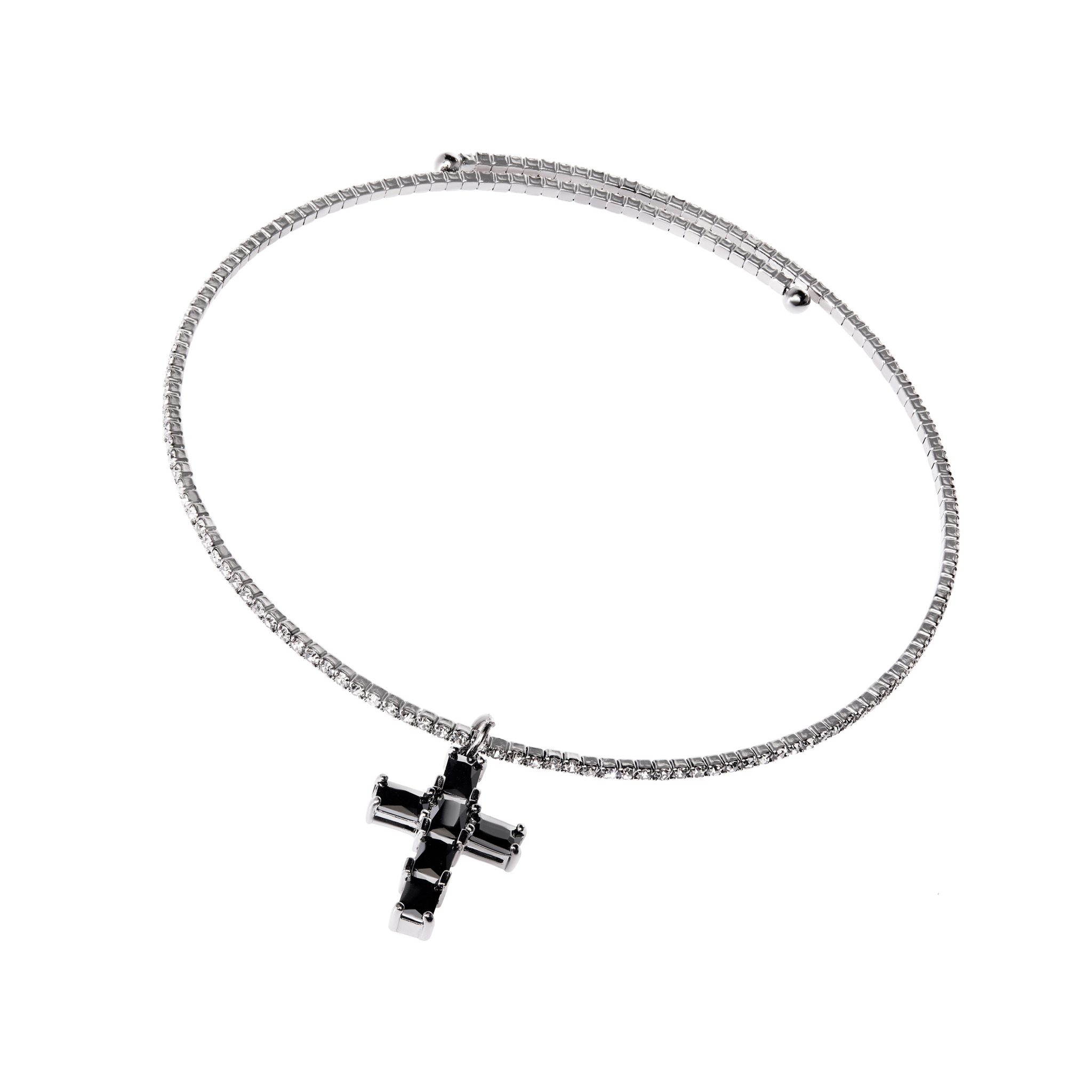 

Чокер Black Crystal With A Cross
