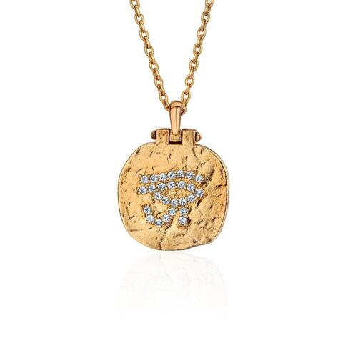 Подвеска EYE OF HORUS позолота с Топазом