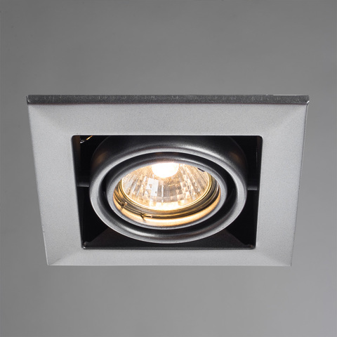 Светильник встраиваемый поворотный Arte Lamp Cardani piccolo A5941PL-1SI