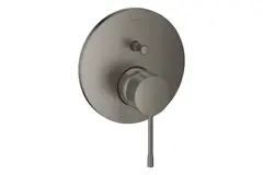 GROHE Essence 24167AL1 Внешняя часть смесителя для ванны скрытого монтажа на 2 потребителя, круглая, темный графит матовый фото