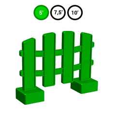 Элемент заборчика зеленый для GigaBloks