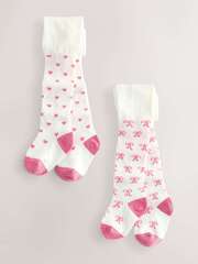 Колготки для малышей Next E48-347, 3 шт., Белый, Розовый