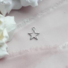 Подвеска Звезда 10 мм, родий, П787