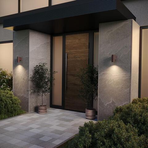 Уличный настенный светильник Novotech 370986 STREET NT25 000 коричневый IP65 GU10 50W 100-240V LANDSCAPE