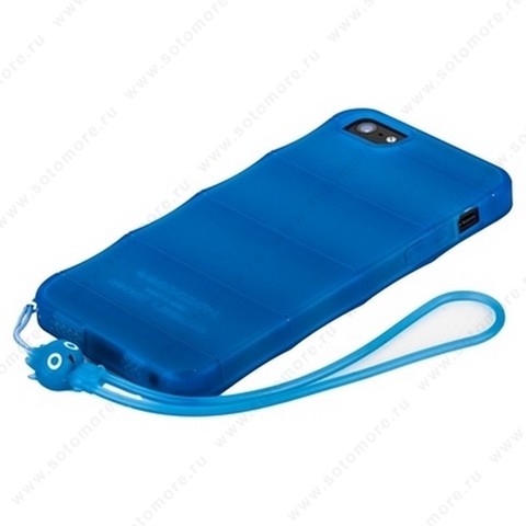 Накладка HOCO для iPhone SE/ 5s/ 5C/ 5 - HOCO Cool·Bamboo TPU crystal case Tran-blue
