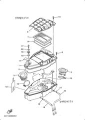 Фильтр воздушный Yamaha 1D7144610000