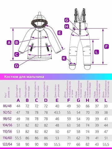 Зимний комплект NIKASTYLE 7з3522 атлантик