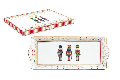 Блюдо прямоугольное 35х14.5см Щелкунчик