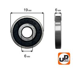 Подшипник шариковый UNITED PARTS 626-2RS (90-0400)