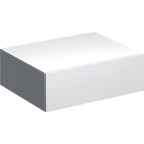 Шкафчик Geberit Xeno² с одним выдвижным ящиком: B=58см, H=20см, T=46.2см, Белый / Высокоглянцевое покрытие