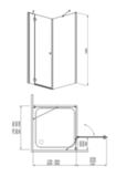 Душевой угол RADAWAY Torrenta KDJ 90 32202-01-01 L/R