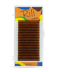 Коричневые ресницы Rili Toffee MIX 16линий