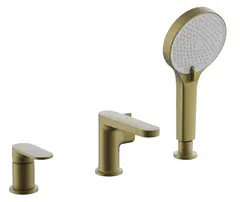 Смеситель для ванны на борт BELZ B66713-5 латунь, брашированное золото