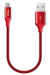 Кабель TTEC AlumiCable USB-A to Micro USB Charge/Data Mini Cable, 30см, красный