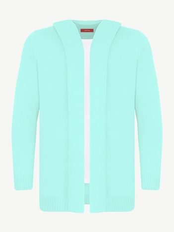 Кардиган с капюшоном из экохлопка