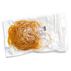 
          Резинки для денег банковские 50 мм, Alingar, 50 гр, каучуковые, зип - пакет, европодвес