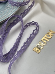 Кружево плетеное светло-фиолетовое ( лавандовое )