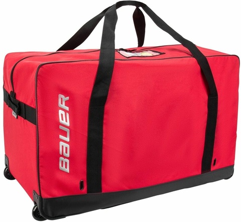 Сумка на колесах BAUER S21 CORE WHEELED JR черн/красн