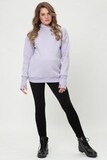 Утепленное худи для беременных и кормящих 15981 сиреневый