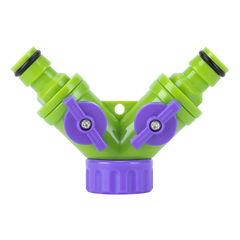 Разветвитель, 3/4 внутр.резьба, двухканальный, регулируемый, со штуцерами Palisad, 66426