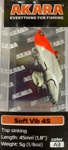 Воблер Akara раттлин Soft Vib 45 мм 5 гр. (1/6 oz 1,8 in)  A 3