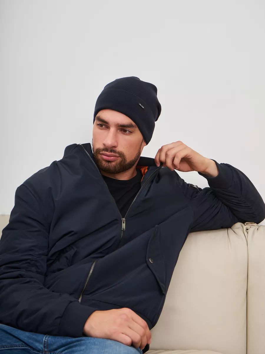 Шапка бини зимняя весенняя с флисом