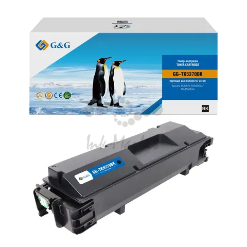Тонер-картридж G&G, аналог Kyocera TK-5370BK черный 7k с чипом