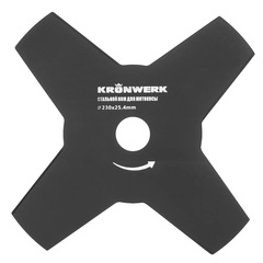 96342 Нож для триммера 230х25х4,4 лезвия// Kronwerk