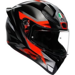 Мотошлем AGV K1S Fastlap, чёрный/серый/красный