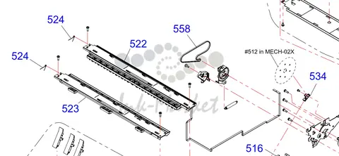 Epson - 1522680 - New & Original PF Paper Feed Timing Belt