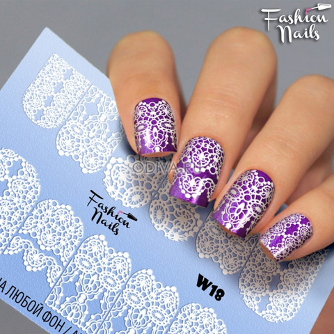 Слайдер-дизайн Fashion Nails Серия W № 18