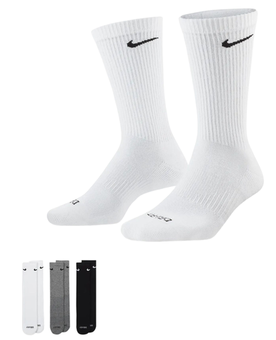 Носки теннисные Nike Everyday Plus Cushioned Training Crew Socks 3P - multicolor