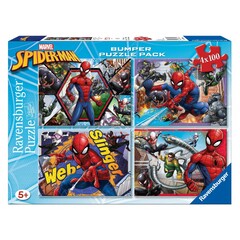 Puzzle Spider-man 4x100PC Bumper