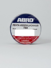 Изолента ПВХ ABRO синяя (19ммх9,10м)