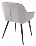 фото 3 Стул BREEZE BLUVEL-03 LIGHT GREY, велюр/ черный каркас М-City на profcook.ru