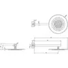 Gessi 316 SHOWER Верхняя душевая лейка с креплением 54148-708, Copper Brushed PVD