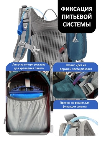 Картинка рюкзак велосипедный Ai One 2353 navy - 7