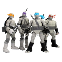 Фигурки The Loyal Subjects Teenage Mutant Ninja Turtles TLS BST AXN TMNT IDW Comics (Black & White)