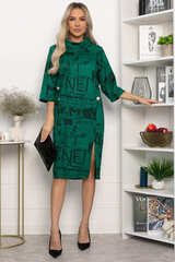 Платье трикотажное Конфетти (зеленое) П14295-18М LT Collection