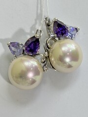 Карден (серьги из серебра)