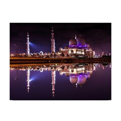 
          Алмазная мозаика Alingar, на подрамнике, с полным заполнением, (матов.), 20х30 см, 19 цветов, "Белая мечеть Абу-Даби"