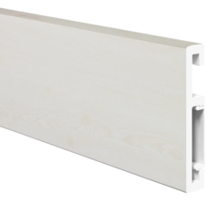 Напольный плинтус ПВХ Foresta Grace Дуб Беленый FG 001 2000х70х13 мм