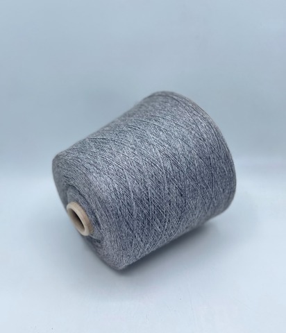 Casa del Filato(пр.Италия),art.Bobby, 1500м/100гр. 5% кашемир, 25% Меринос, 45% вискоза, 25% полиамид,цвет-Серый меланж(323/466) ,арт.36814
