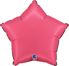 Г 18''/46 см, Звезда, Сатин, Ягодная помада, 1 шт.