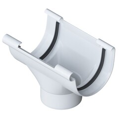 Воронка водосточная ПВХ Альта-Профиль Элит Белая 125/95 мм