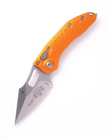 Нож колющий Microtech Gear STITCH AUTO S/E STONEWASH STANDARD ORANGE (169-10OR)