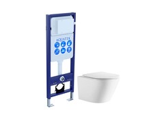 Aquatek SET Aquatek ЛИБЕРТИ INS-017 SET Aquatek ЛИБЕРТИ INS-017 (рама Aquatek Standard INS-0000017 (без крепежа и клавиши) + унитаз ЛИБЕРТИ AQ1999T-00 с тонким сиденьем sc) фото