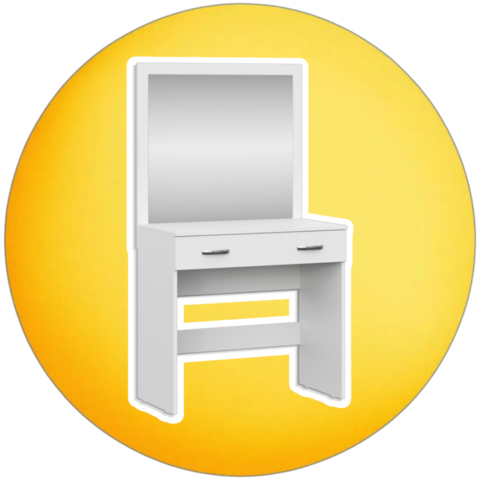 столик туалетный РОНДА СТ-01 (белое дерево)