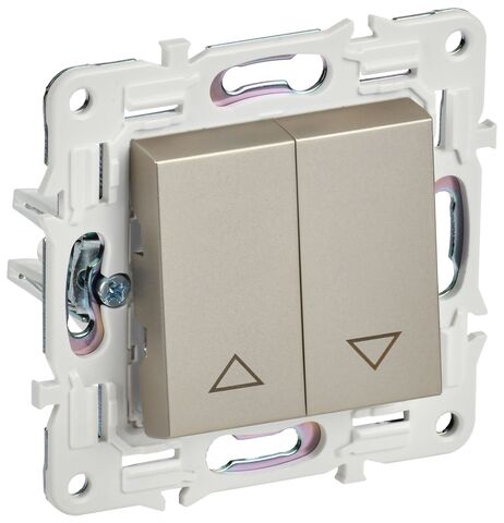 SKANDY Выключ. жалюзи 10А SK-V12Sh шамп. IEK