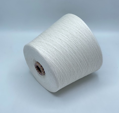 Бобинная пряжа,Cotton combed, 1693м. 100%Хлопок, Молочный(622), 39339